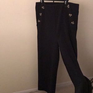 Black sailor pants